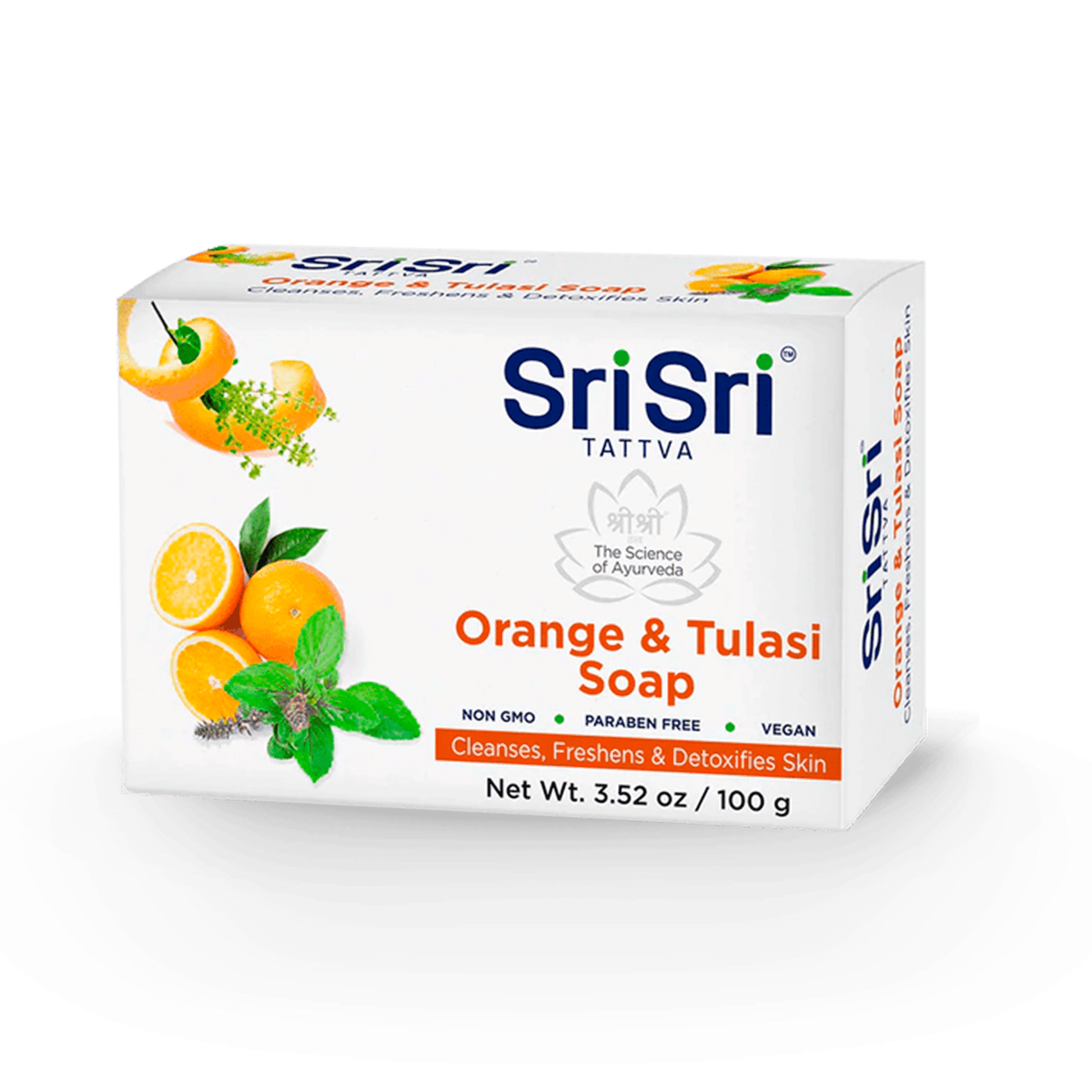 Sri Sri Tattva Cosmetics Orange and Tulasi Soap