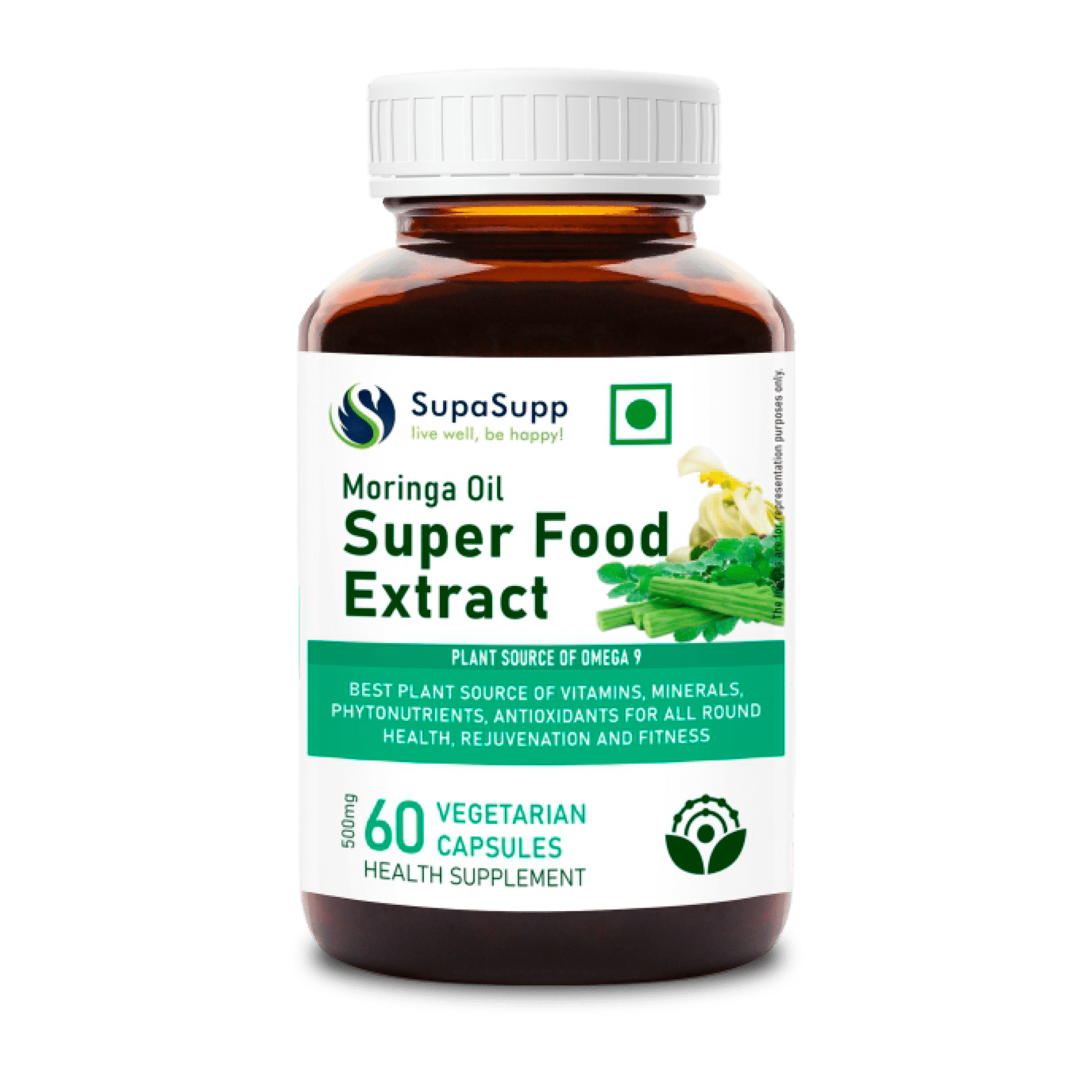 Sri Sri Tattva Herbs Moringa Oil Capsules Super Food Extract