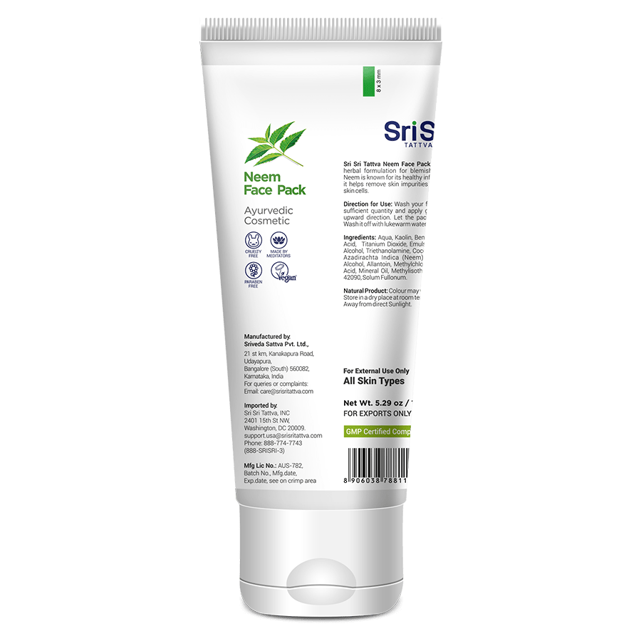 Sri Sri Tattva Cosmetics Neem Face Pack