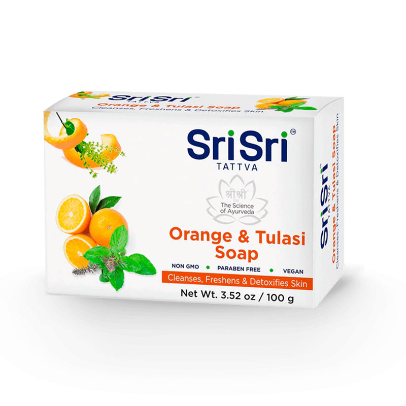 Sri Sri Tattva Cosmetics Orange and Tulasi Soap
