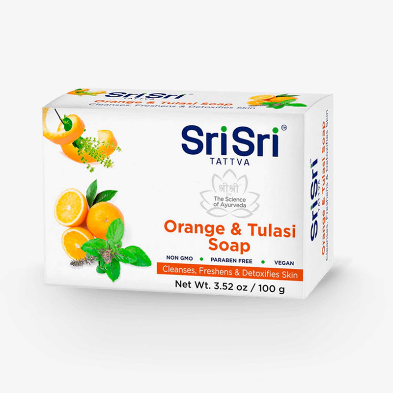 Sri Sri Tattva Cosmetics Orange and Tulasi Soap