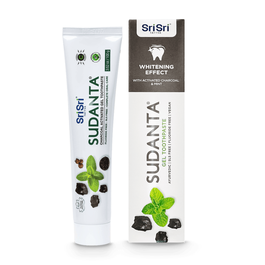 Sri Sri Tattva Cosmetics Sudanta Charcoal Toothpaste - Ayurvedic Oral Care