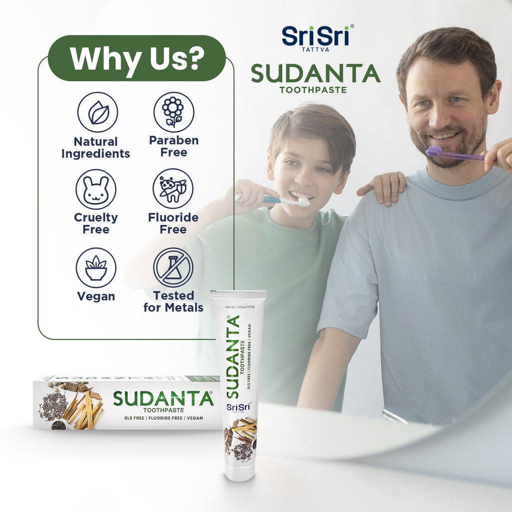 Sri Sri Tattva Cosmetics Sudanta Toothpaste - Ayurvedic Oral Care