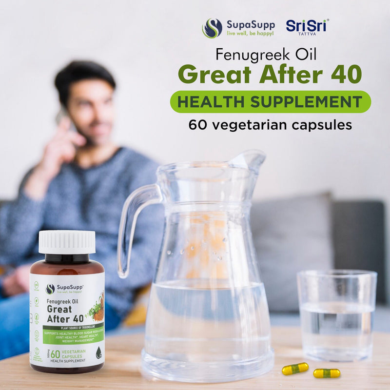 Sri Sri Tattva Herbs Great After 40 Fenugreek Oil Capsules
