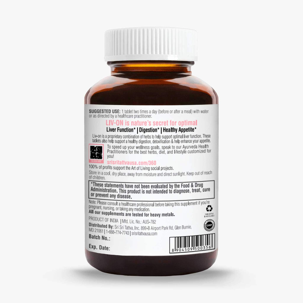 Sri Sri Tattva Herbs Liv On - Detoxify & Liver