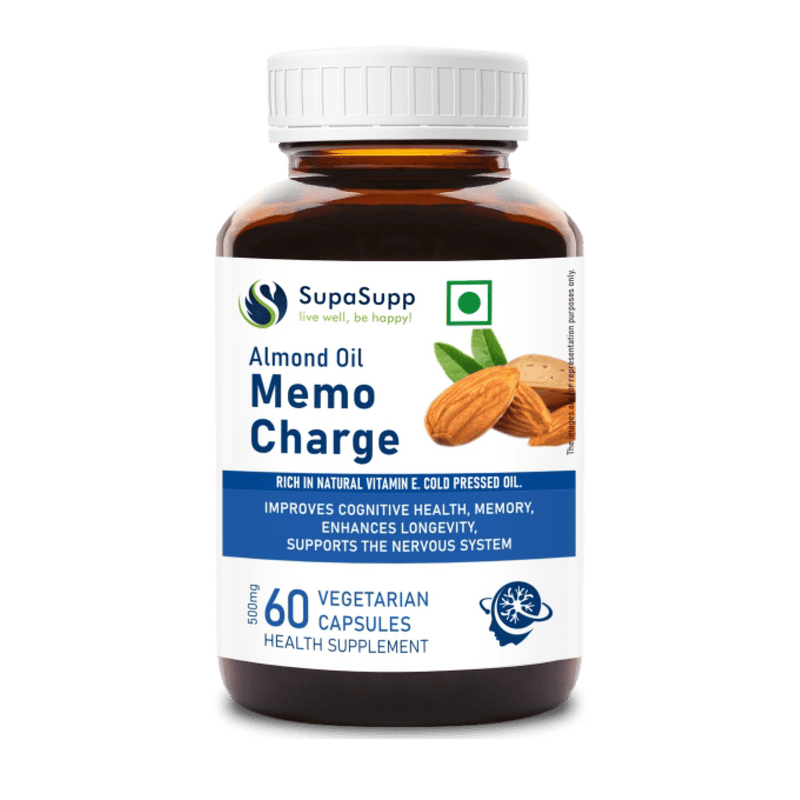 Sri Sri Tattva Herbs Memo Charge- Almond Oil Cap