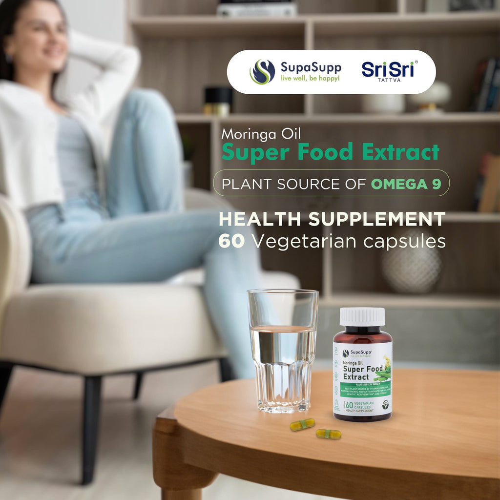 Sri Sri Tattva Herbs Moringa Oil Capsules Super Food Extract