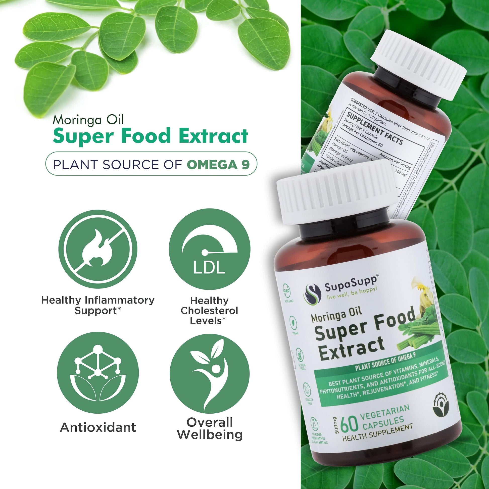 Sri Sri Tattva Herbs Moringa Oil Capsules Super Food Extract