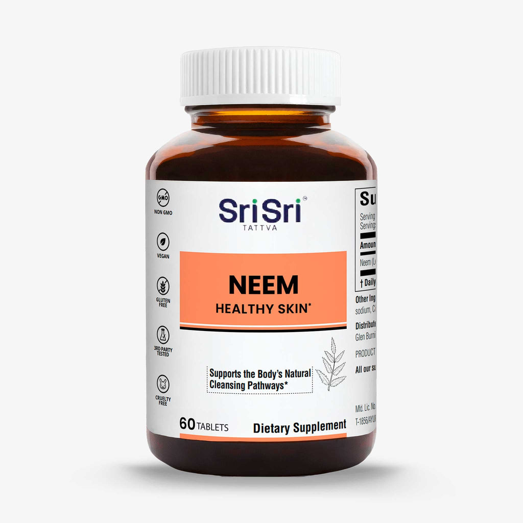 Sri Sri Tattva Herbs Neem – Skin, Detox & Liver Support