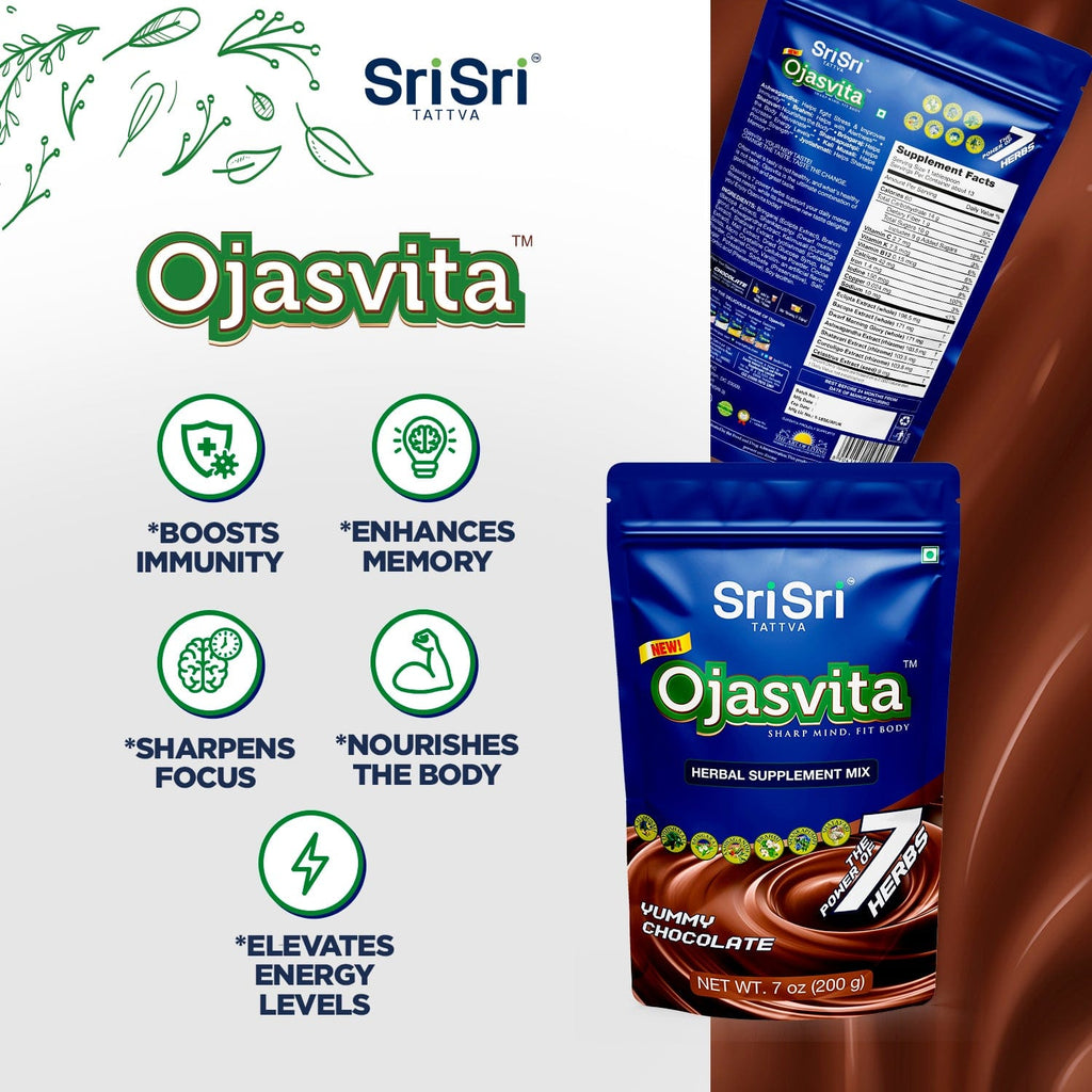 Sri Sri Tattva Herbs Ojasvita Herbal Health Drink - Chocolate