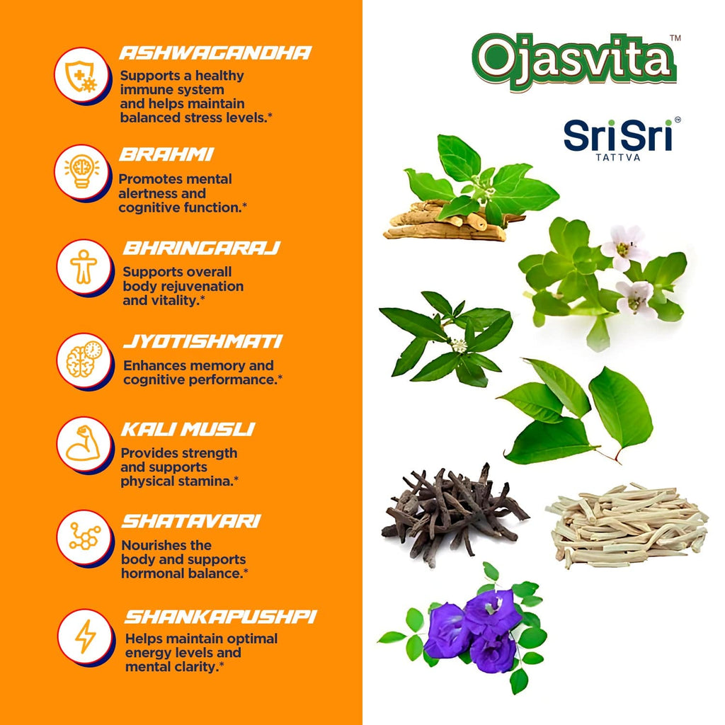 Sri Sri Tattva Herbs Ojasvita Herbal Health Drink - Malt