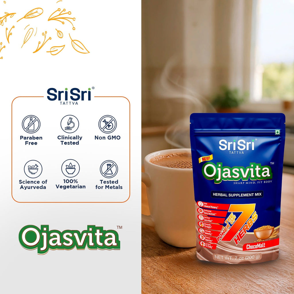 Sri Sri Tattva Herbs Ojasvita Herbal Health Drink - Malt