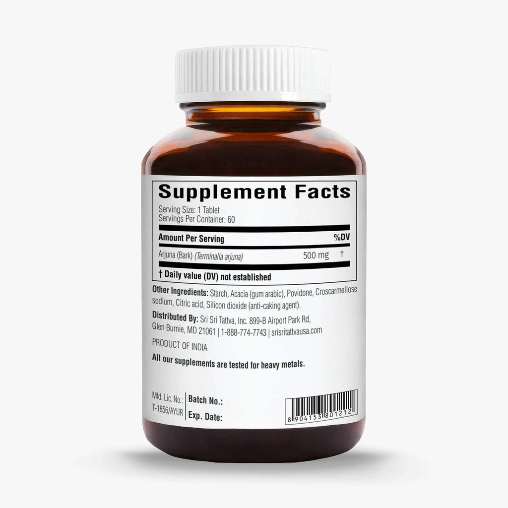 Sri Sri Tattva Herbs Regular 60 Arjuna – Heart & Circulatory Support
