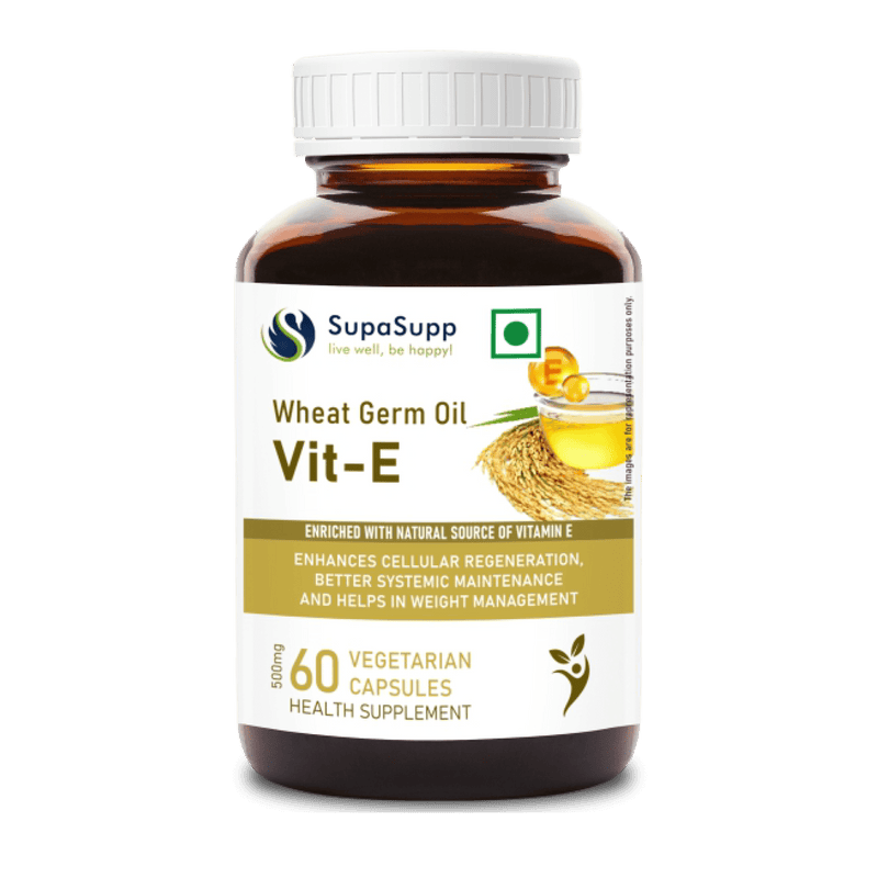 Sri Sri Tattva Herbs Vitamin E- Wheat Germ Oil Capsules