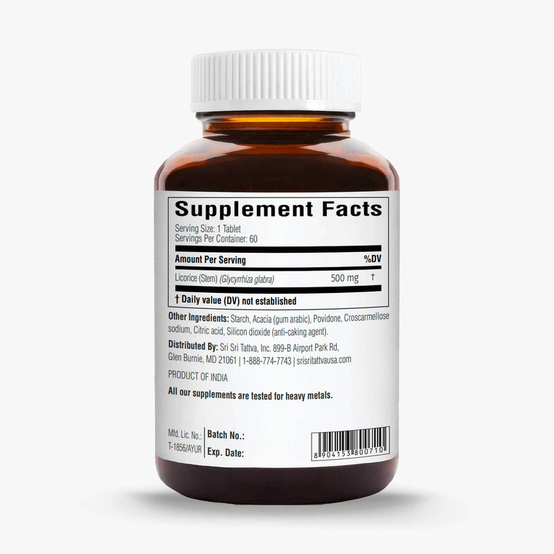 Sri Sri Tattva Herbs Yashtimadhu (Licorice) - Mind & Digestion