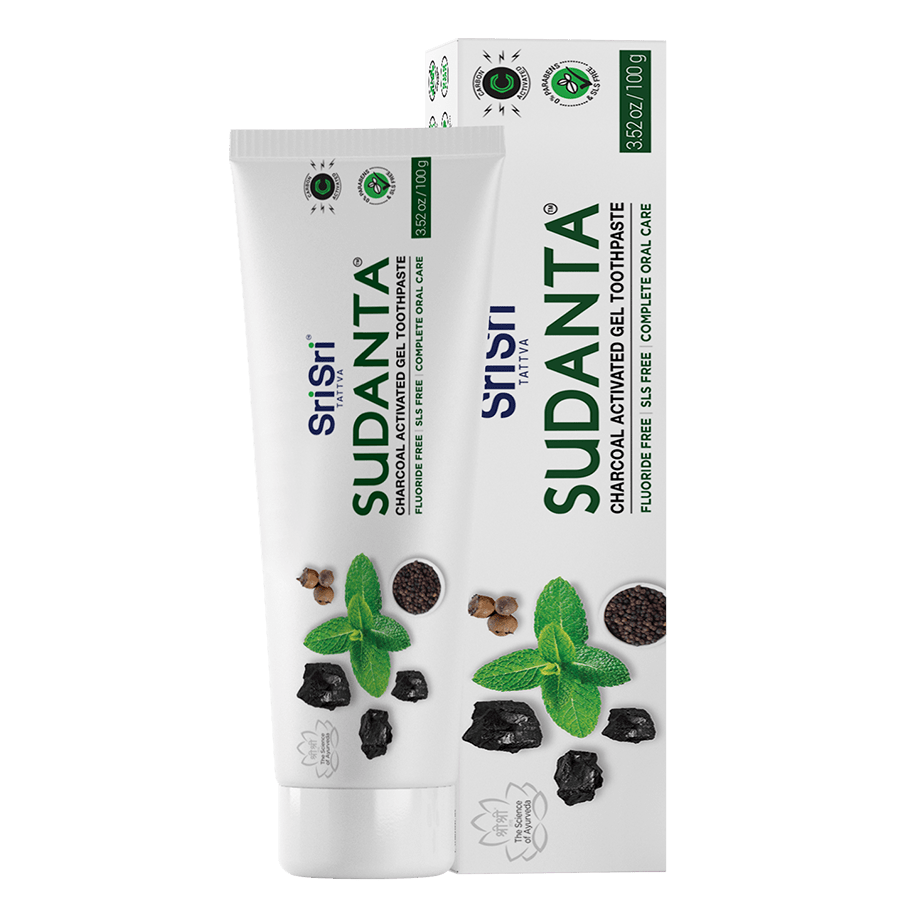 Sudanta Toothpaste Charcoal Gel - Pack of 2