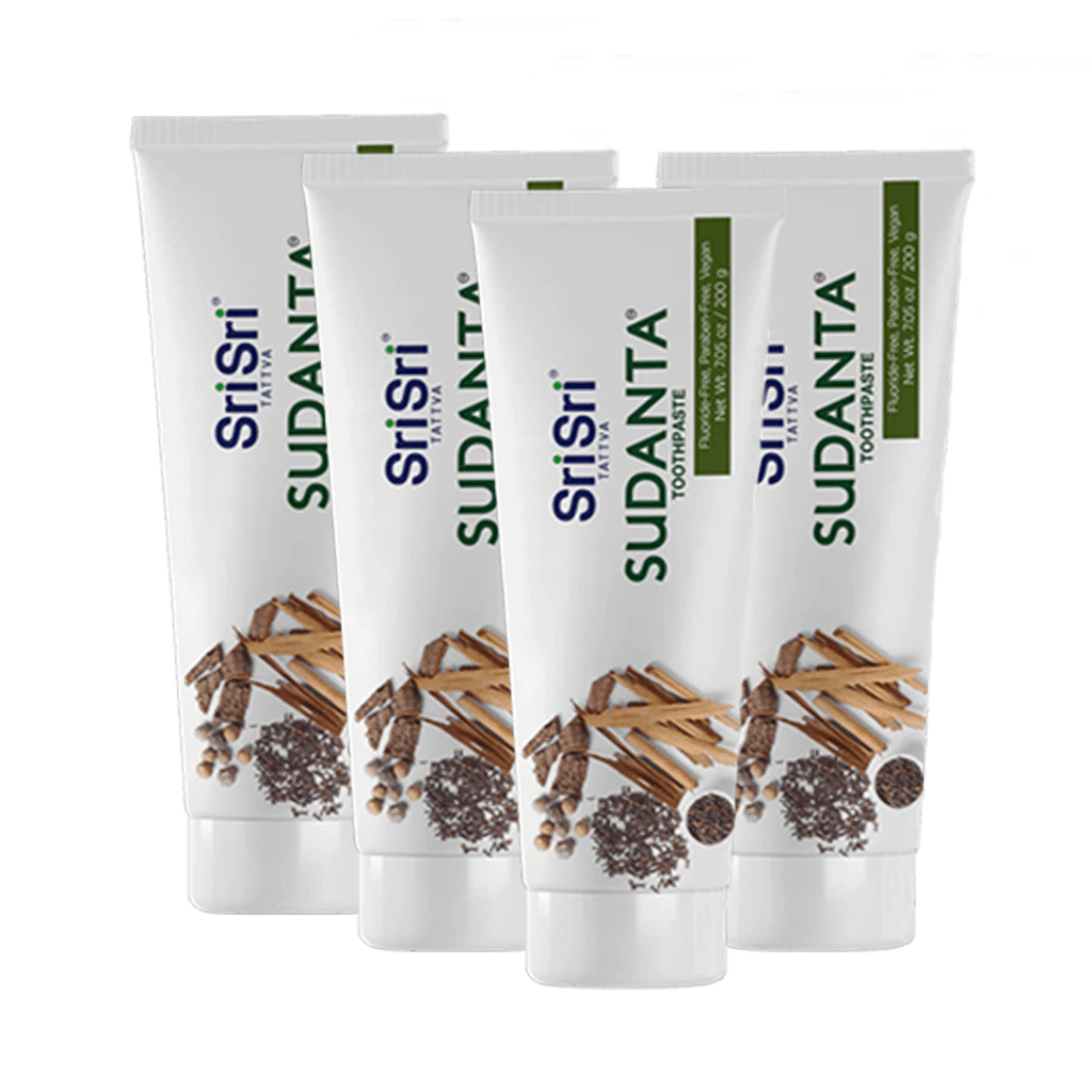 Sri Sri Tattva Cosmetics Pack of 4 Sudanta Toothpaste
