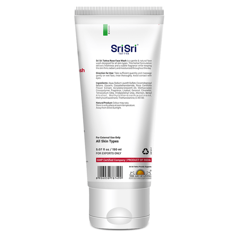 Sri Sri Tattva Cosmetics Rose Face Wash