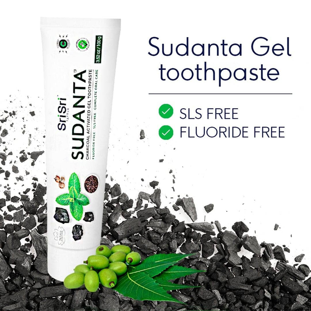 Sri Sri Tattva Cosmetics Sudanta Toothpaste Charcoal Gel